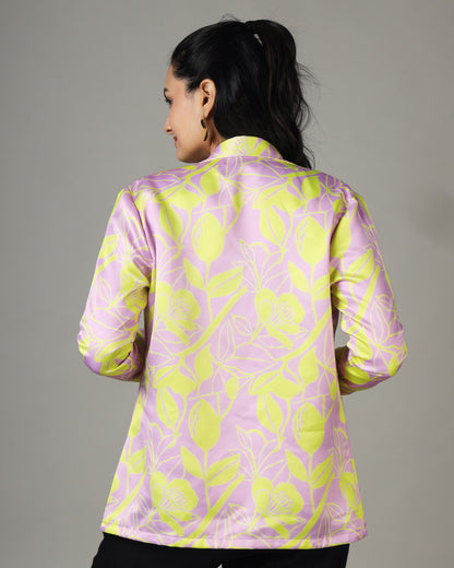 Modern Color Splash in Women's Floral Jacket
