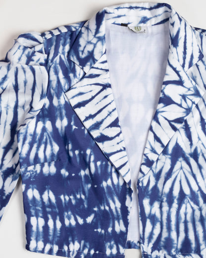 Shiiborii Printed Puff Sleeve Jacket