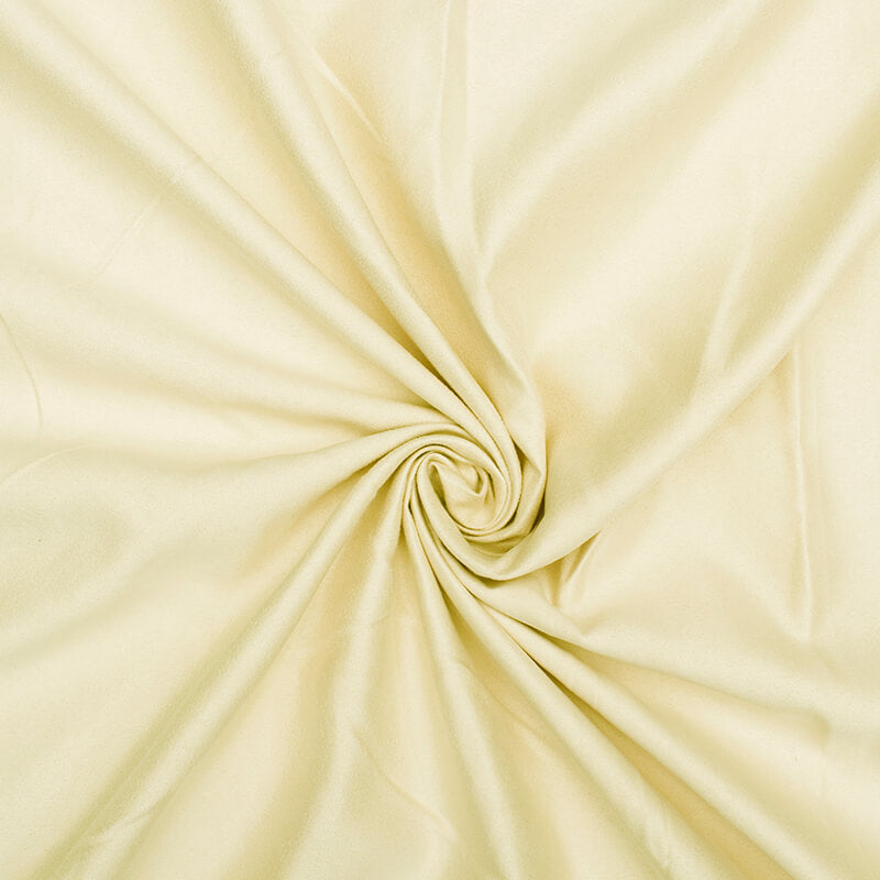 Cream Plain Suede Fabric (Width 60 Inches) - Fabcurate