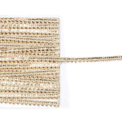 Bronze Zari Cut Work Tussar Silk Lace (45 Mtr)