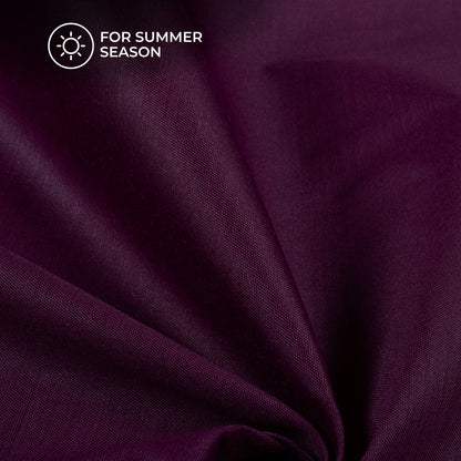 Wine Purple Plain Cotton Lining Fabric