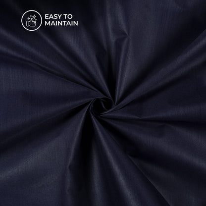 Navy Blue Plain Cotton Lining Fabric