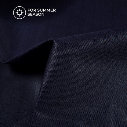 Navy Blue Plain Cotton Lining Fabric