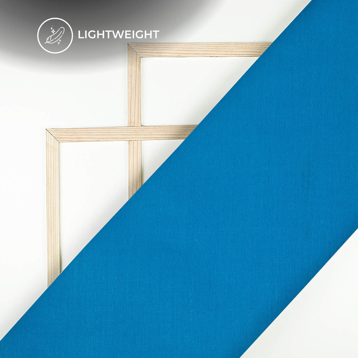 Cerulean Blue Plain Cotton Lining Fabric