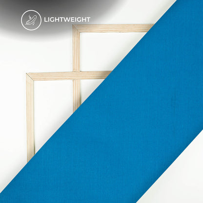 Cerulean Blue Plain Cotton Lining Fabric