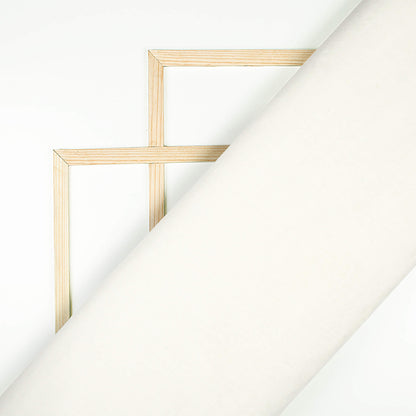 White Plain Dyeable Poplin Fabric (Width 58 Inches)