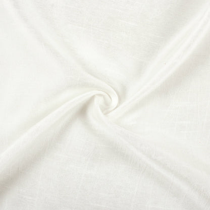 White Plain Dyeable Bemberg Raw Silk Fabric