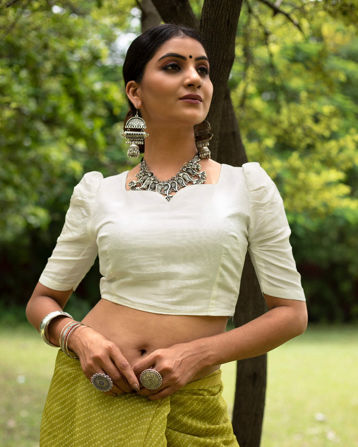 Raw Silk Blouse