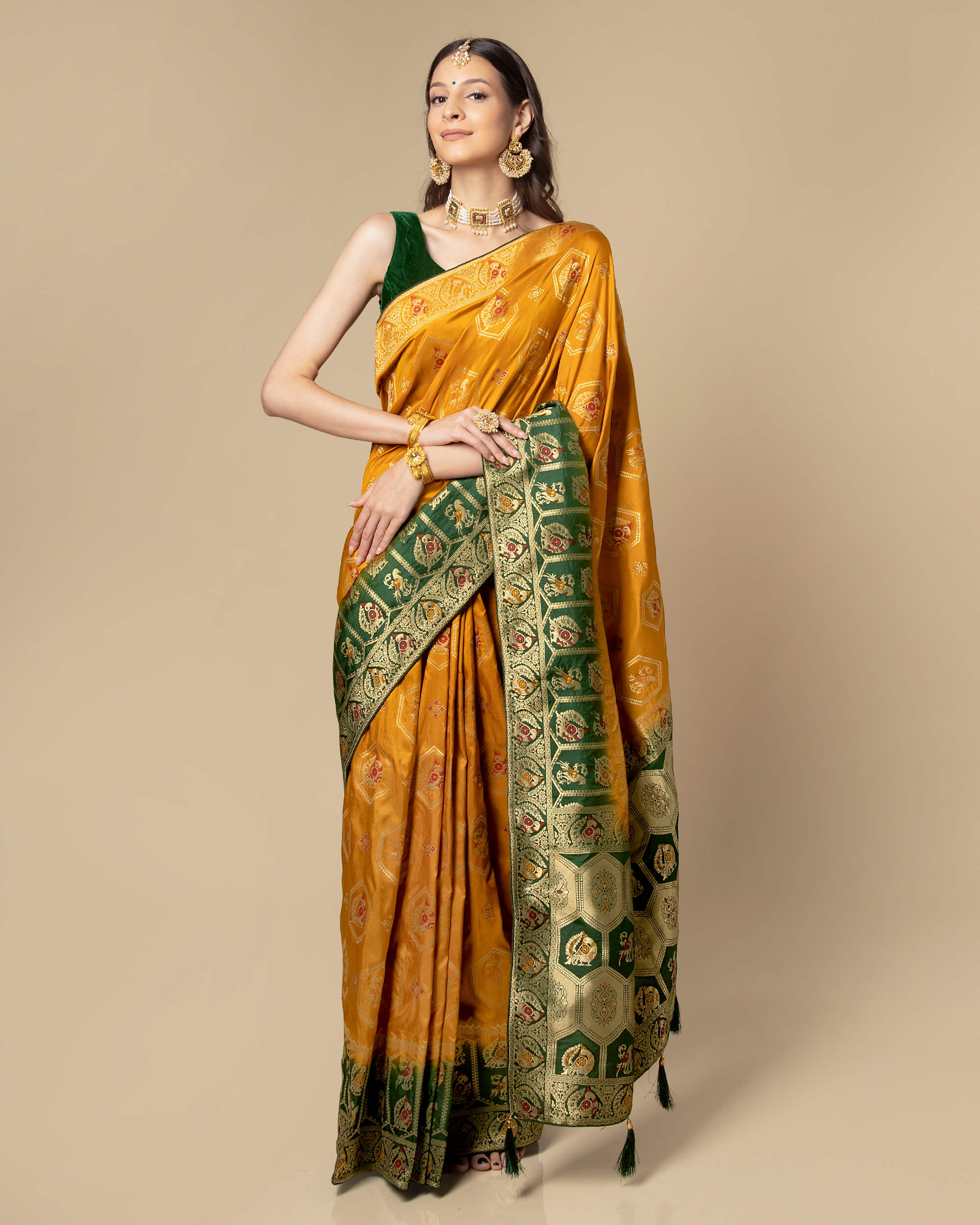 Traditional day clearance saree