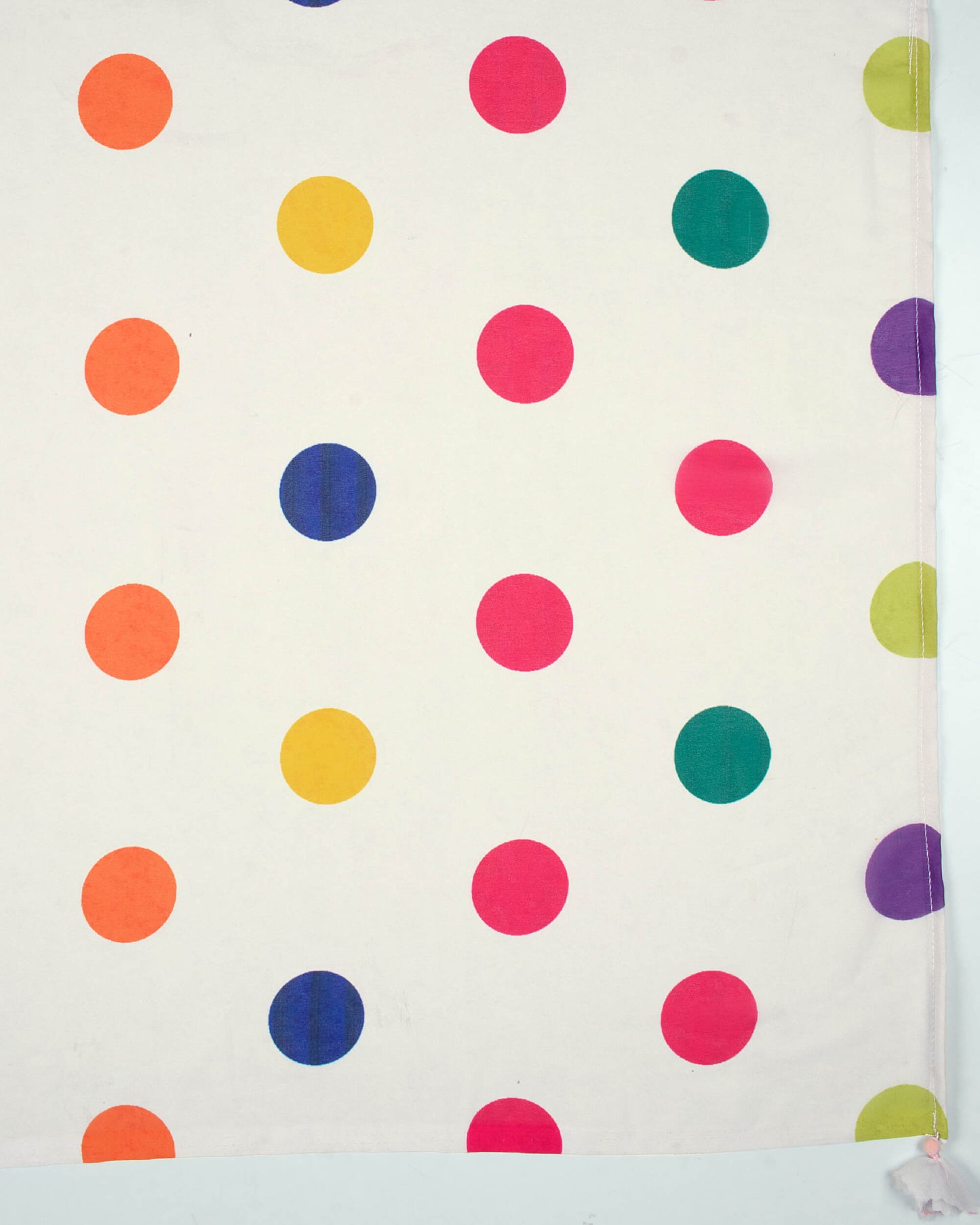 Beige And Pink Polka Dots Pattern Digital Print Georgette Scarf