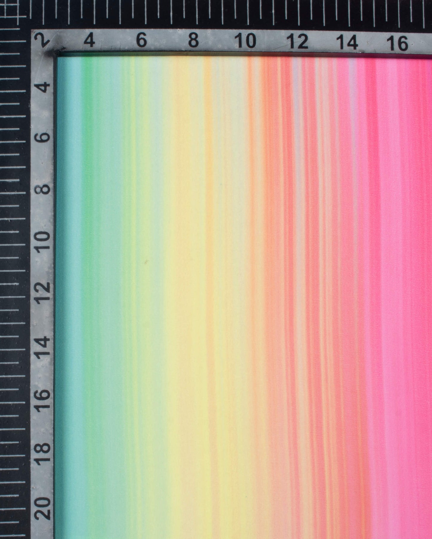 Multi-Color Rainbow Pattern Digital Print Georgette Scarf
