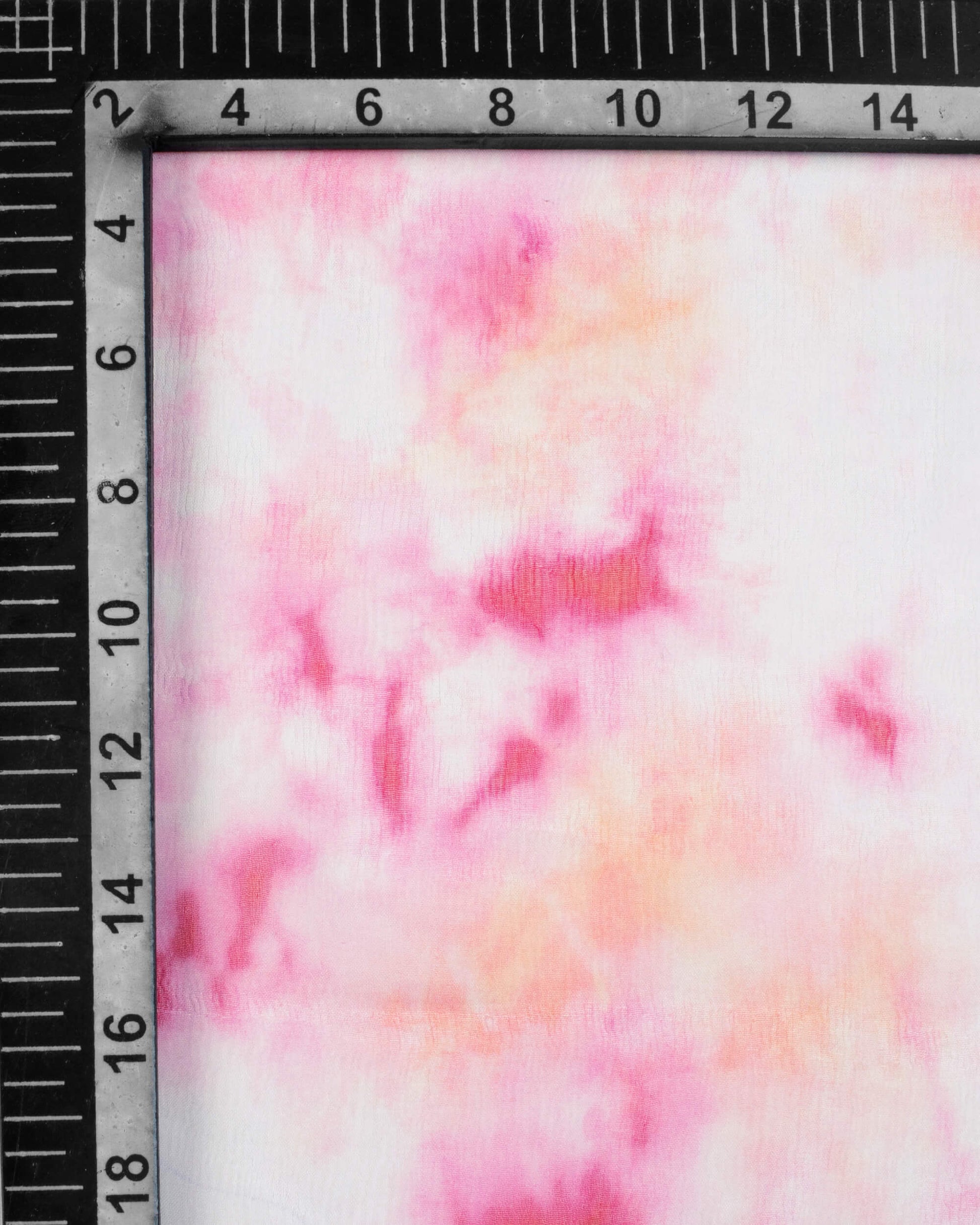 Pink And White Tie & Dye Pattern Digital Print Bemberg Chiffon Fabric –  Fabcurate