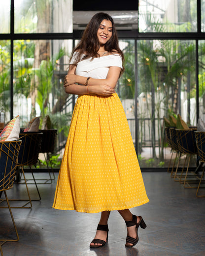 Bandhanii Pleated Midi Skirt