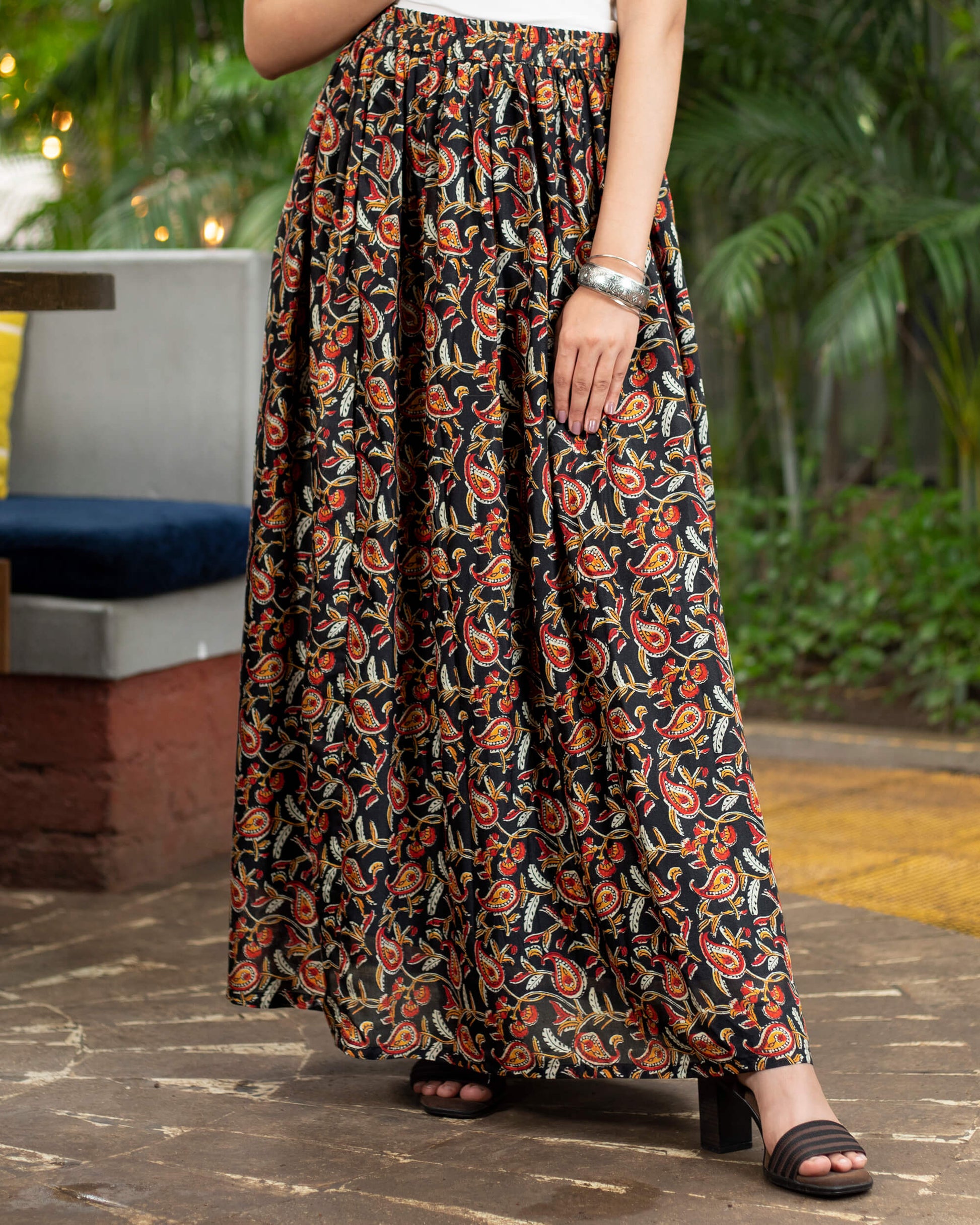 Kalamkrii Printed Skirt – Fabcurate - Main Image