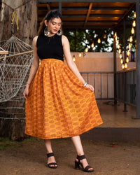 Booti Printed Midi Skirt