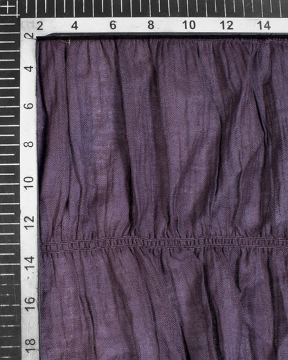 Grey Plain Woven Bhagalpuri Strechable Cotton By Linen Stole - Fabcurate