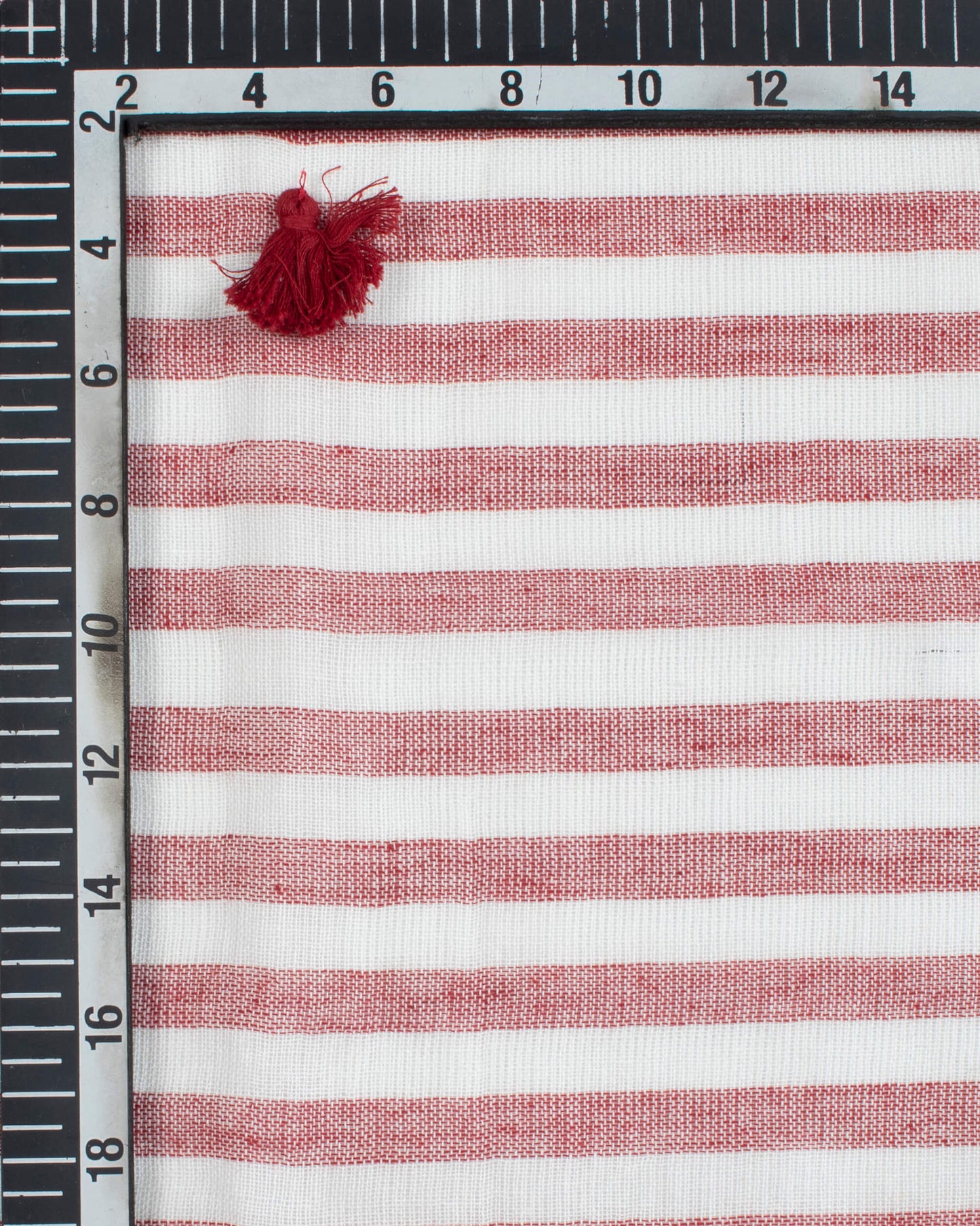 White And Purple Stripes Pattern Woven Bhagalpuri Cotton Stole With Tassels - Fabcurate