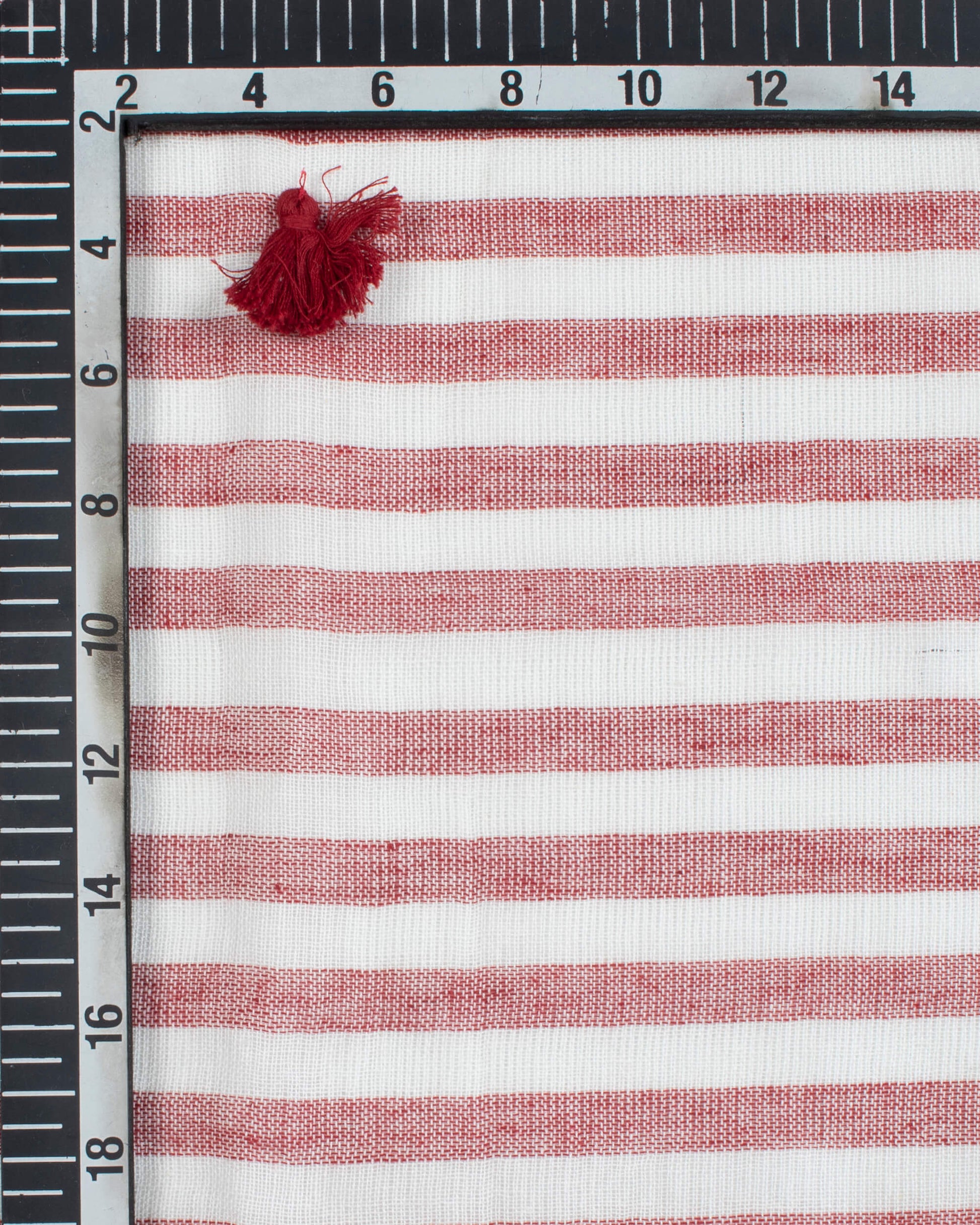 White And Purple Stripes Pattern Woven Bhagalpuri Cotton Stole With Tassels - Fabcurate