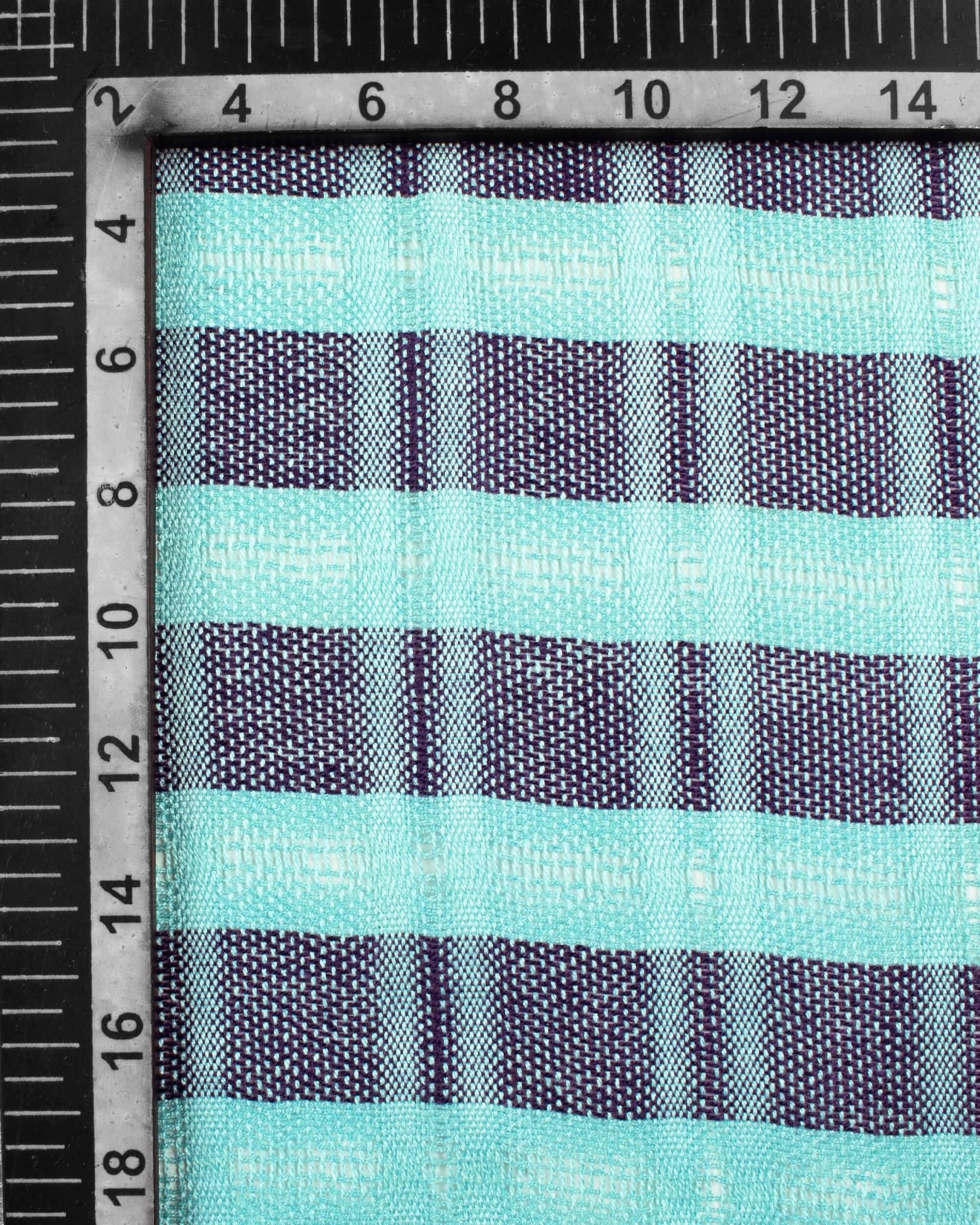 Electric Blue And Prussian Blue Woven Bhagalpuri Viscose Stole With Tassels - Fabcurate