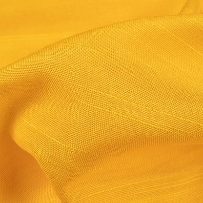 Honey Yellow Plain Viscose Muga Silk Fabric