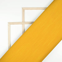 Honey Yellow Plain Viscose Muga Silk Fabric