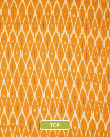 Pochampally Ikat Weave Cotton 3PC Unstiched Suit Set