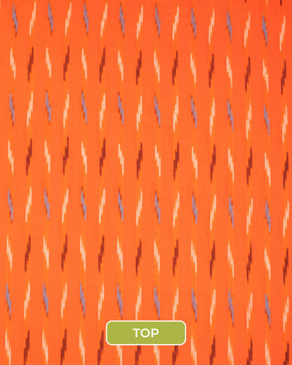 Pochampally Ikat Weave Cotton 3PC Unstiched Suit Set