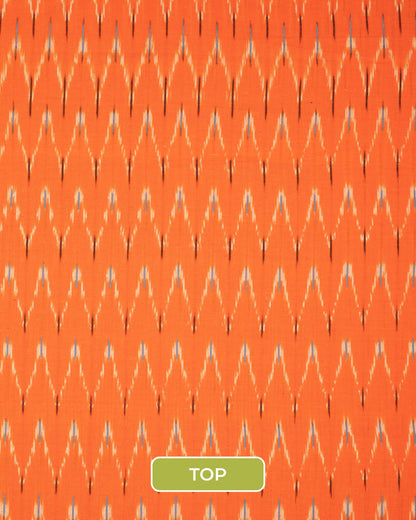 Pochampally Ikat Weave Cotton 3PC Unstiched Suit Set