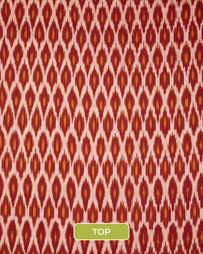 Pochampally Ikat Weave Cotton 3PC Unstiched Suit Set