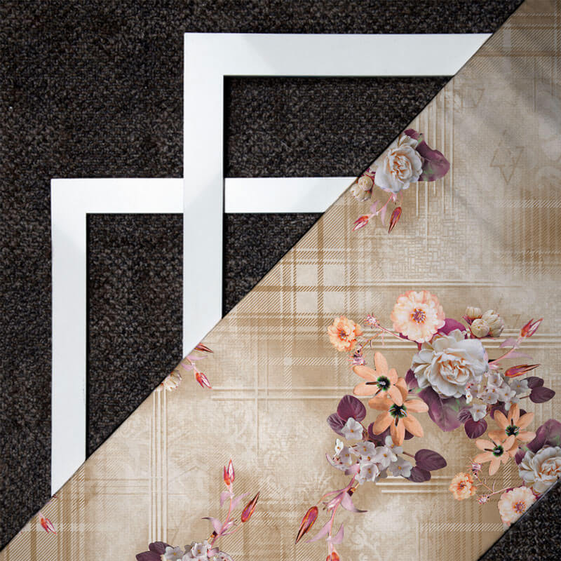 Digital Floral Print On American Crepe Fabric