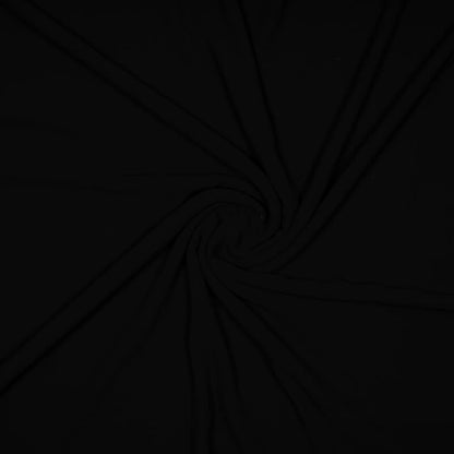 Black Plain Georgette Fabric