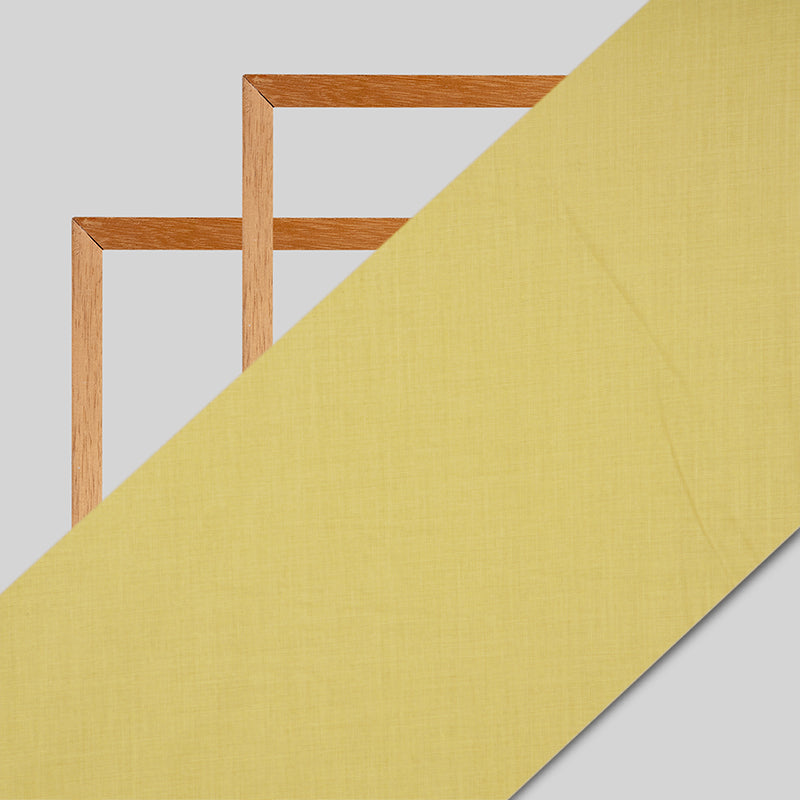 Yellow Plain Cotton Fabric